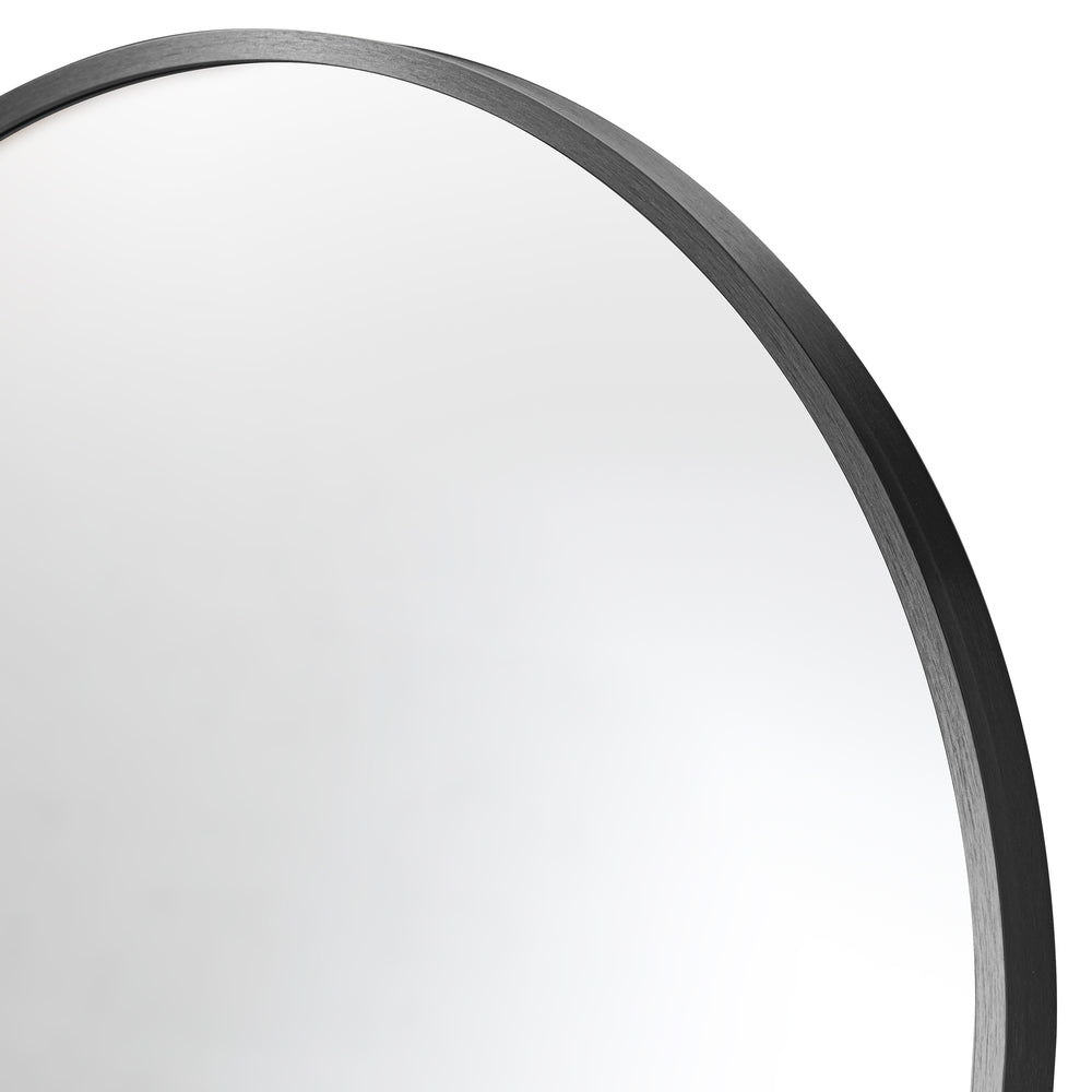 NNEED Full Length Mirror Arched Free Standing Black