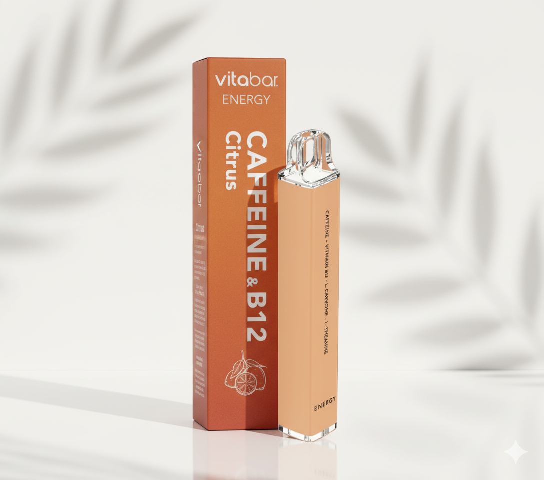 VITABAR ENERGY - Caffeine & B12 - Citrus - HealthVape Disposable - 0% Nic