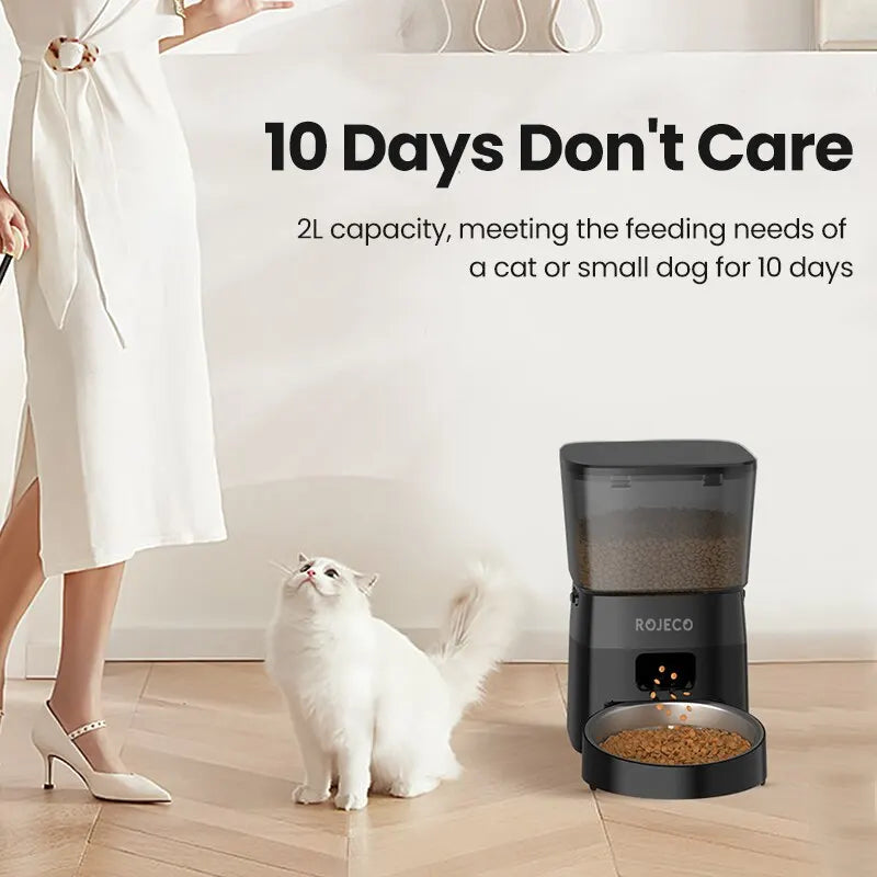 NNEOBA Smart Control Automatic Pet Feeder for Cats and Dogs