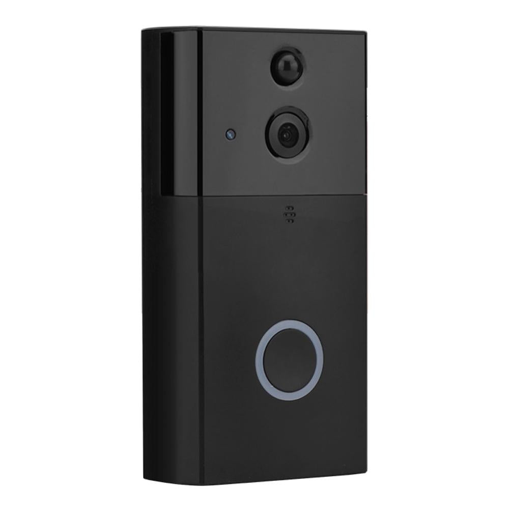 NNEDSZ Smart Wifi Video Doorbell With Night Vision & Motion Detection - Black