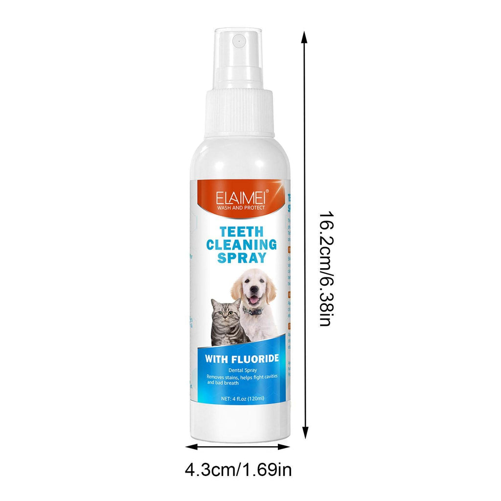 NNEDSZ 2 Pcs Pet Oral Breath Freshener Spray | Eliminates Bad Breath | Dental Care for Dogs & Cats